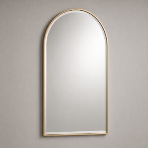 Marisol Arched Brass Wall Mirror