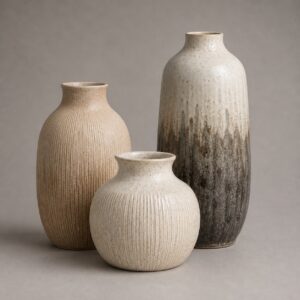 Paloma Textured Ceramic Vase Set