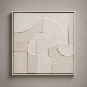 Tivoli Abstract Gesso Wall Sculpture