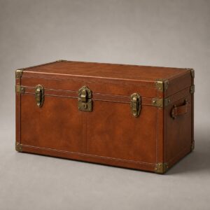 Avenel Leather Storage Trunk