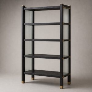 Bellamy Reeded Glass Display Shelf