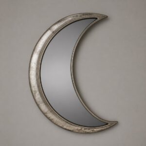 Opaline Crescent Decorative Mirror