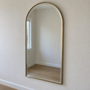 Marisol Arched Wall Mirror — Brass Finish