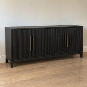 Noir Fluted Oak Veneer Sideboard