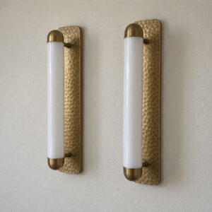 Ravello Opal Glass Wall Lights — Pair